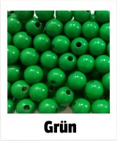 Holzperlen 12mm grün